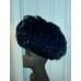 Jack McConnell VINTAGE  Hat  Blue Feathers  Blue Diamels on the tips. Excellent   eb-75790475